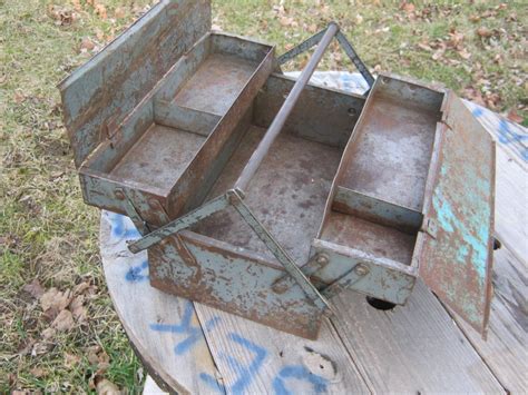 large vintage steel tool box|old metal tool boxes.